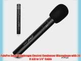 PylePro Small Diaphragm Electret Condenser Microphone with 20 ft xLR to 1/4 Cable