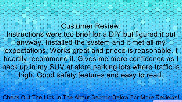 Hot Sale!!!Belle Brand New Auto Safe Driving Combo: 7 Inch TFT LCD Digital Car Rear View Monitor + Waterproof Car Rear View Camera Review