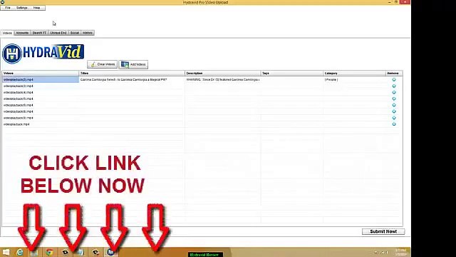 Hydravid Software Tutorials- Part 11 - Demo Of Uploading Process