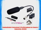 CowboyStudio Professional 3 Pin Microphone for Camera / Camcorder SG103S