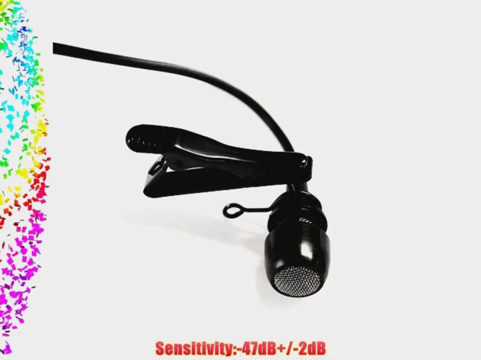 BRONSTEIN LM15 Lavalier Lapel Microphone Mic Condenser TA4F Connector w/NOISE REDUX 4 pin Mini-XLR