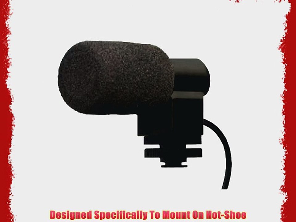 Stereo Microphone With Windscreen (Shotgun) For Pentax K-3
