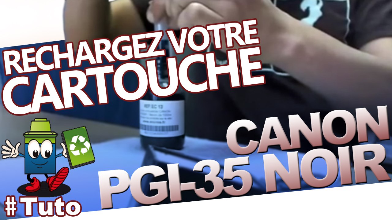 Comment recharger une cartouche d'encre Canon PGI-35 noire