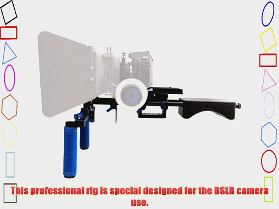 Movie Kit Set Camera Rig Camrig Shoulder Support Kit Mount With Two Handles and Shoulder Pad