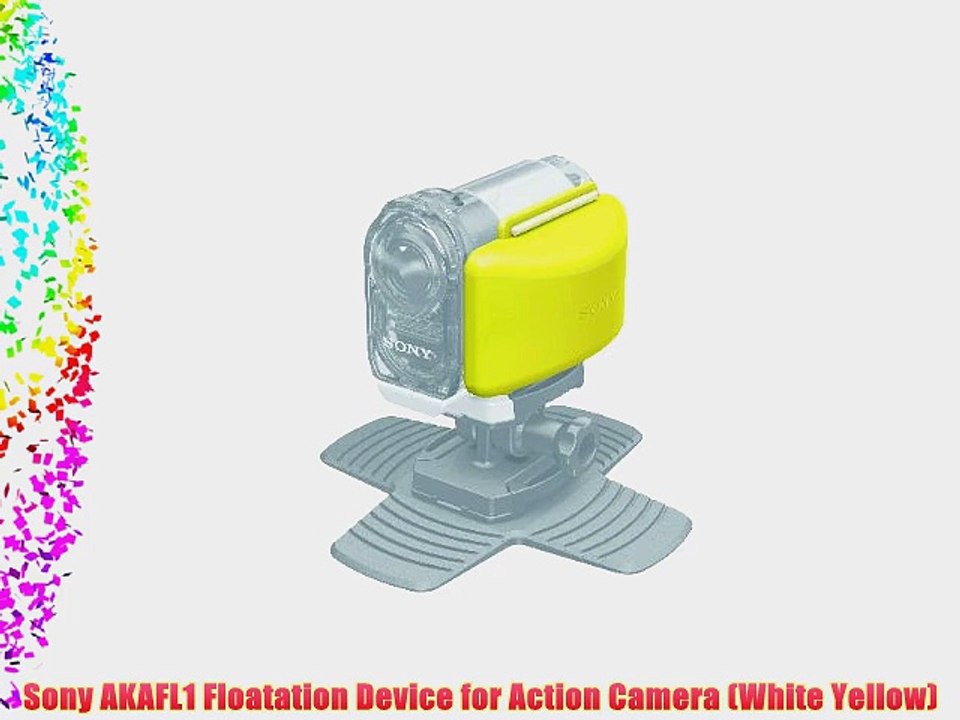 Sony AKAFL1 Floatation Device for Action Camera (White Yellow)
