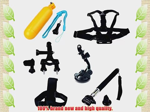 Towall 1PC Head Chest Mount Suction Cup Floating Monopod Seatpost For GoPro 1 2 3 3 Camera