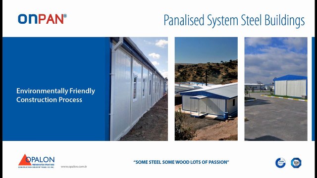 OPALON Estructura prefabricada de contenedores de acero Modular Building ONPAN