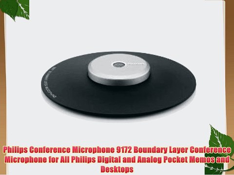 Philips Conference Microphone 9172 Boundary Layer Conference Microphone for All Philips Digital