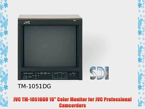 JVC TM-1051GGU 10 Color Monitor for JVC Professional Camcorders