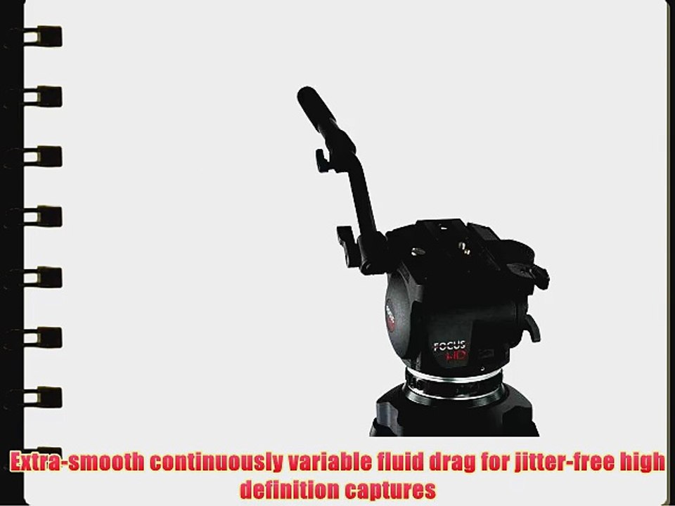 Fluid Drag Head Video Tripod Camcorder Tripod Video Tripod Heavy Duty Professional Tripod