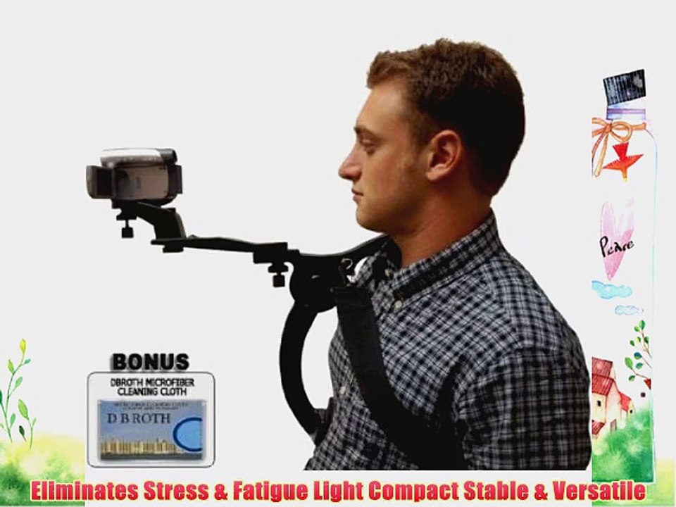 Hands Free Camcorder Shoulder Stabilizer With Carrying Case For The Canon VIXIA HV40 HV30 HV20