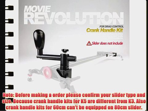 Konova Crank Handle Kit for K5-120/kchk-5120 (47.2 Inch) Can Be Attached on Camera Slider Dolly