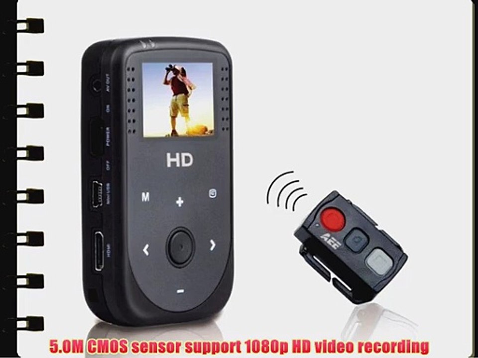 AEE Free 8Gb Mini DV1080P HD50 Sports Helmet Action Camera Camcorder Remote Control K0404