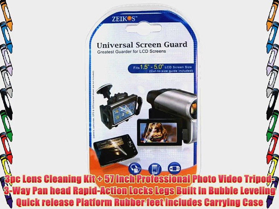 Essential Video Stabilizer Kit For Panasonic HC-X920 HC-V720 HC-V520 HC-V210 HC-V110 HDC-TM41H