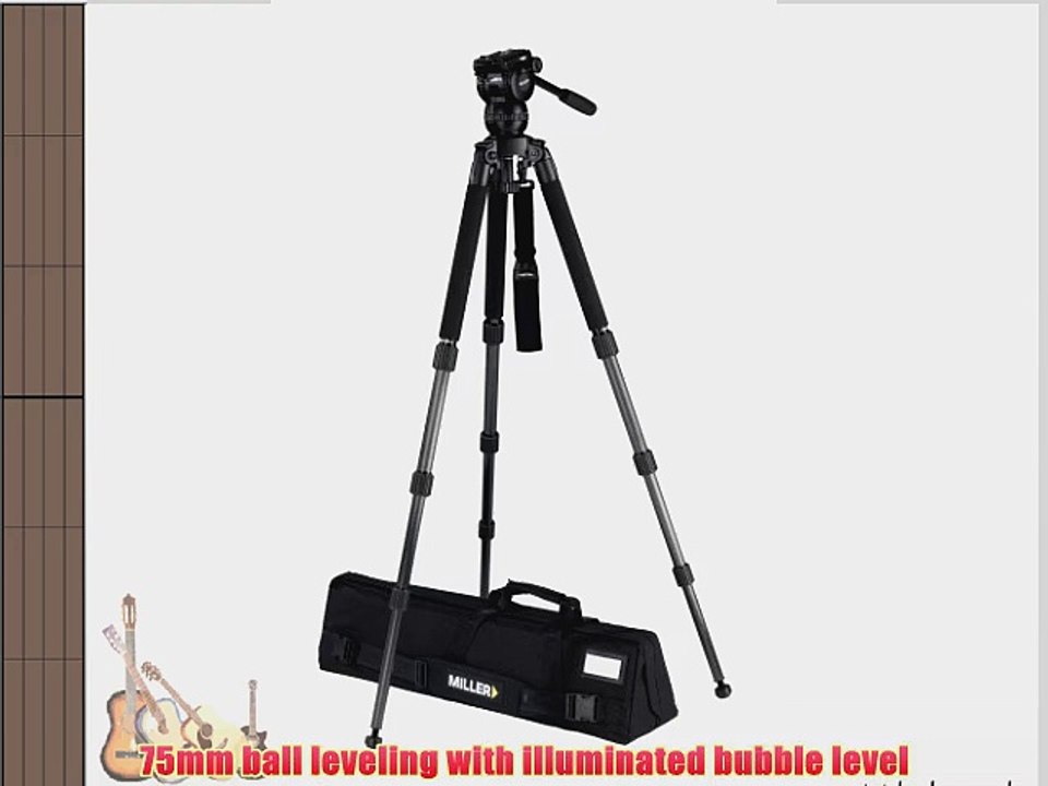 Miller 2020 Compass 15 Solo DV 3 CF Tripod (Black)