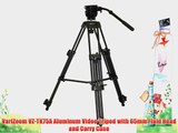VariZoom VZ-TK75A Aluminum Video Tripod with 65mm Fluid Head and Carry Case