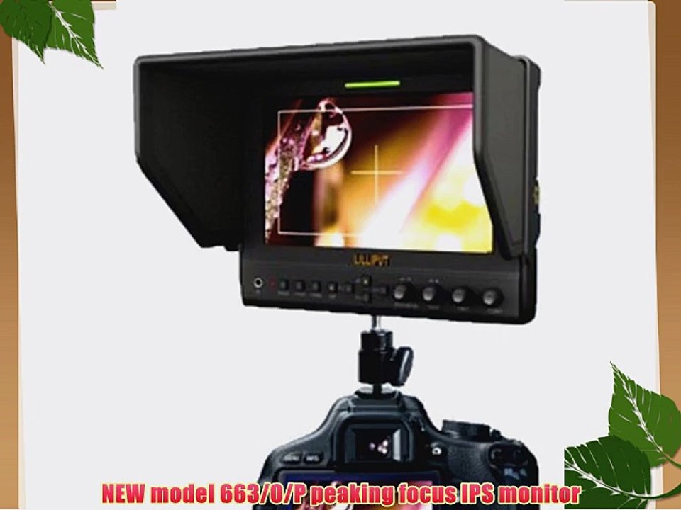 Professional Lilliput 663/o/p 7-Inch 1280x800 IPS Peaking Focus Hdmi in   Output 1080p Monitor