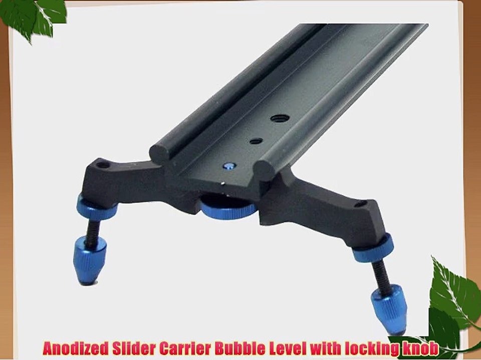 ePhoto 39 Inch DSLR Camera Slider Track Dolly Slider Video Stabilization System HSLD2-100