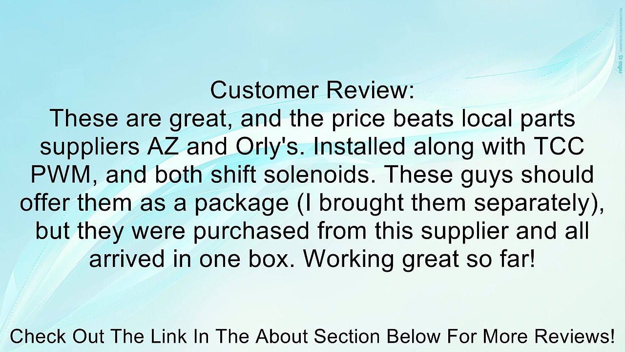 AC DELCO 24225825 Solenoid, Electronic Pressure Control (EPC) 4T40E/4T65E, 2003-Up Review