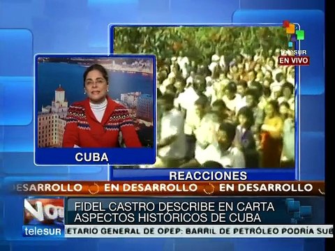 A través de carta Fidel Castro dice desconfiar de EE.UU.