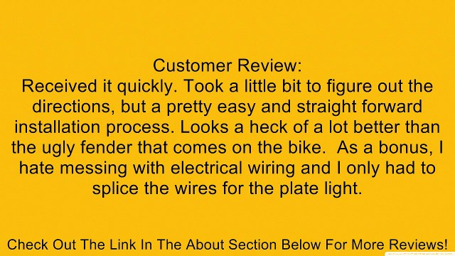MV Agusta Brutale 675/800 Tail Tidy 2013 - Onwards Review
