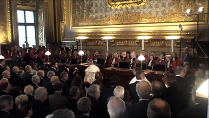 01 - Audience de rentrée 2015 - Entrée des hautes personnalités