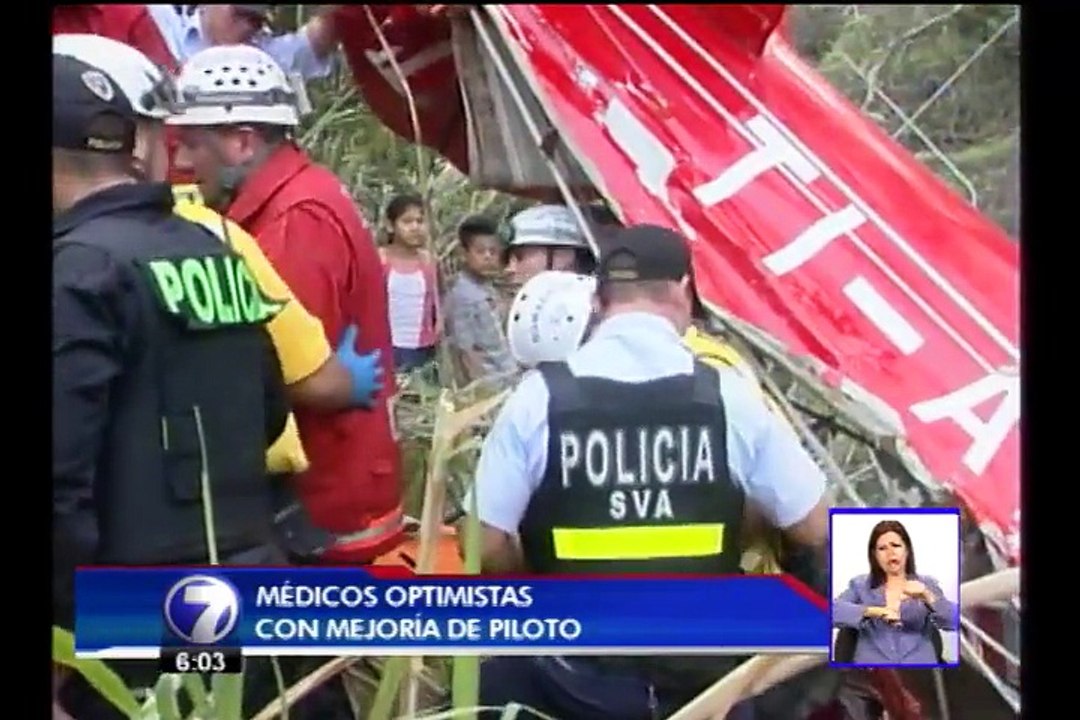 Piloto accidentado en Pavas comienza a responder a estímulos médicos