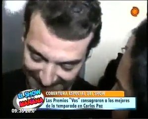 Pedro nota en los premios Vos en el Show de la Mañana - 27 de Enero