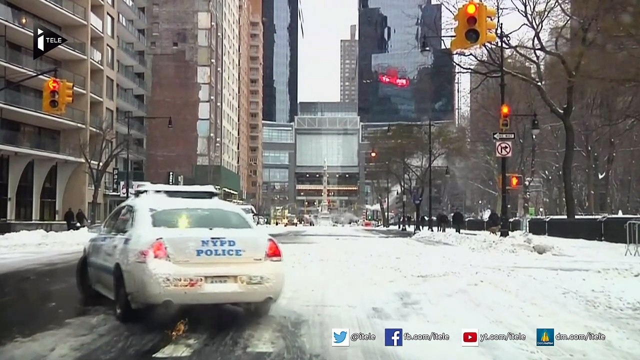 New York sous la neige mais épargnée par la tempête