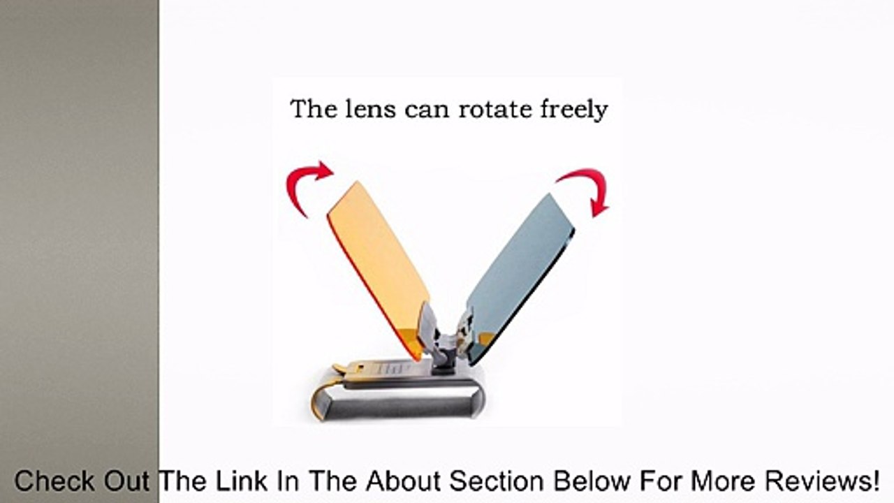 E-PRANCE 2 in 1 Car Transparent Anti-glare Glass Car Sun Visor for Day & Night Driving Review