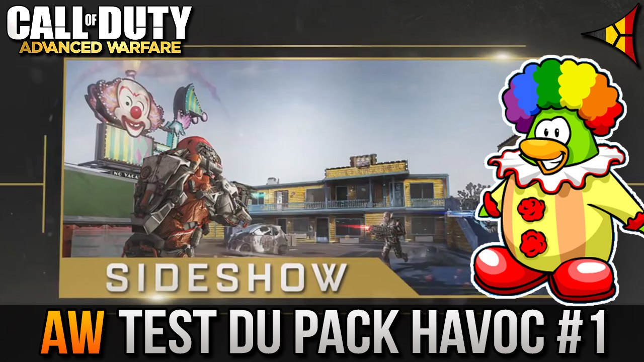 AW // Test map SIDESHOW (+ Bombes Clows !) - Pack Havoc | FPS Belgium
