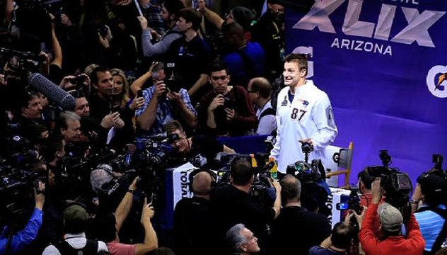 SB XLIX: Gronk, Brady Speak at Media Day