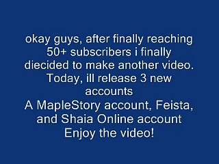Buy Sell Accounts - Maplestory Account with pin and more!!