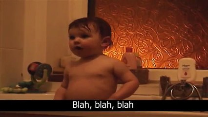Funny Baby Makes A Speech - hilarious funny video of a talking baby