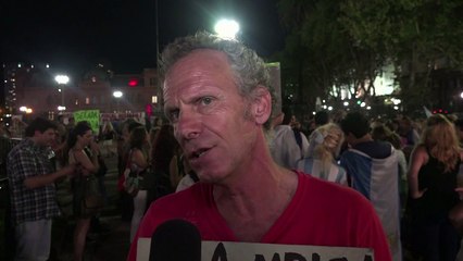 Protesto em frente à Casa Rosada pela morte de Nisman
