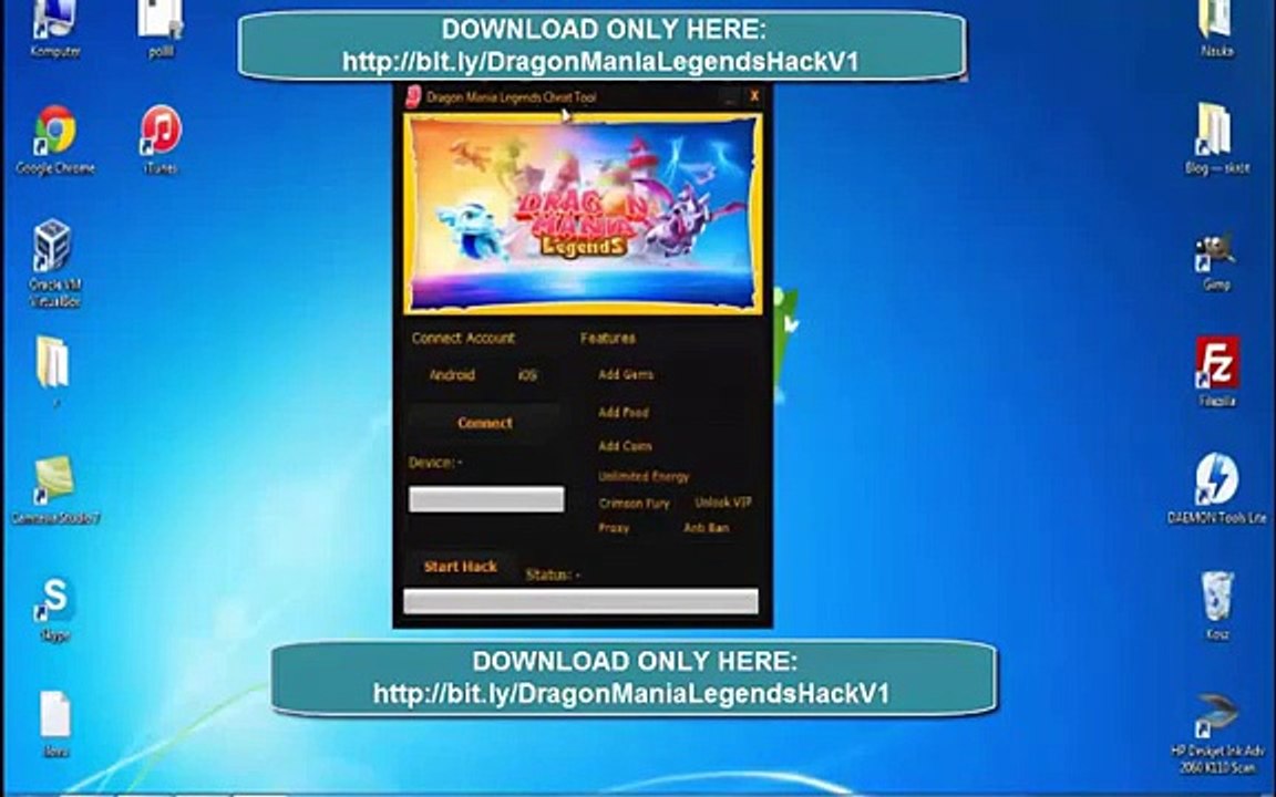 Dragon Mania Legends Android ios Cheat Hack ® 2016 , 2017 Update ®