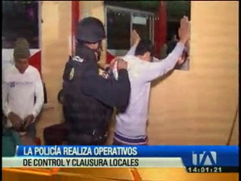 Autoridades realizan operativos de control y clausuran locales en Riobamba