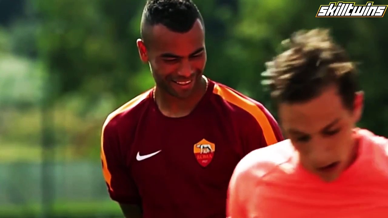 SkillTwins Impress Ashley Cole With Amazing Football Skills! ★