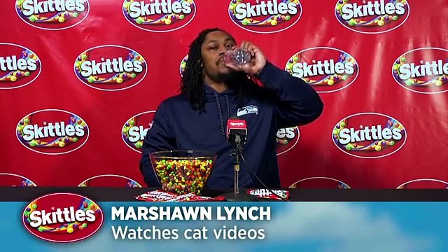 Marshawn Lynch Exclusive Skittles Press Conference