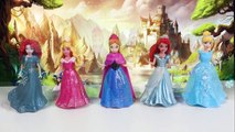 Disney Princess MagiClip Collection Play-Doh Magic Clip Anna Ariel Merida Rapunzel Belle Dolls