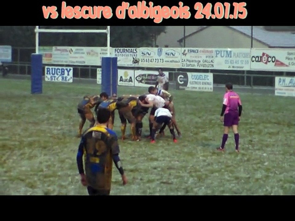 vs lescure 24.01.15 2 eme mi-temps