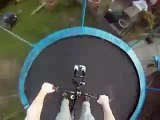 Extreme Trampoline Biking With A GoPro Helmet Cam