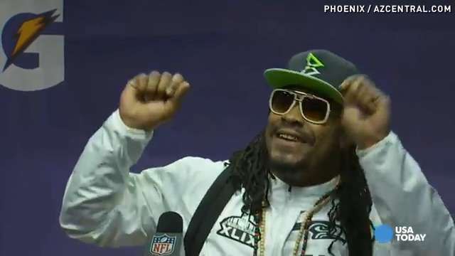 Marshawn Lynch: I'm just here so I won't get fined