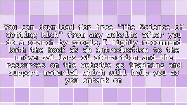 The Science Of Getting Rich