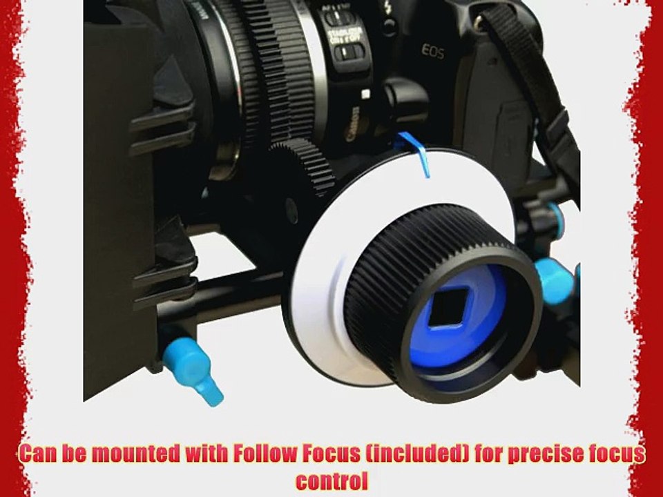 Pro Steady DSLR Complete Movie Rig with Shoulder Mount and Follow Focus System and a Matte