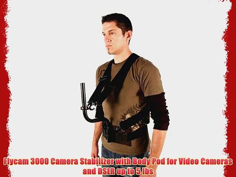 Flycam 3000 Camera Stabilizer with Body Pod for Video Cameras and DSLR up to 5 lbs