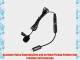 Polaroid Omni-Directional Condenser Lavalier Microphone For SLR Cameras GoPro Action Cameras