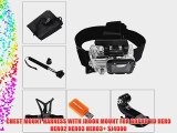 Excelvan Head Chest Harness Strap Belt Mount With j Hook w/ Pouch   Extendable Handheld Pole