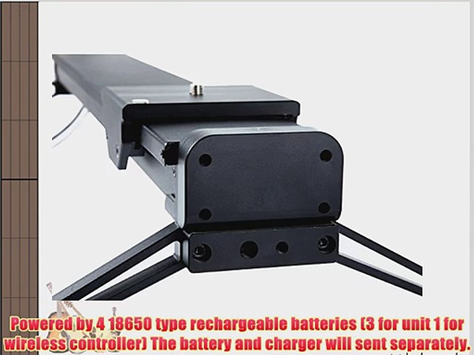 Movo WMS80 37 Wireless Motorized Camera Track Slider Video Stabilization System for Cinema