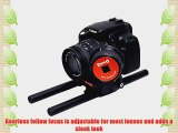 Opteka FF-240 Compact DSLR Gearless Follow Focus Rig with 15mm Rails